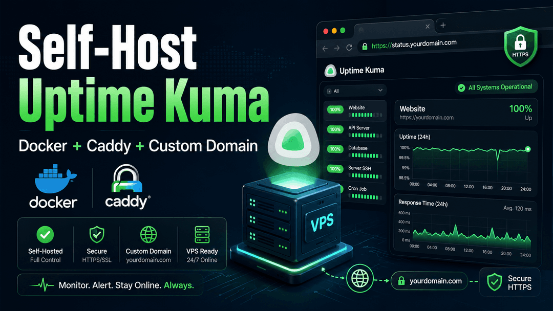 Self-Host Uptime Kuma with Docker and Caddy